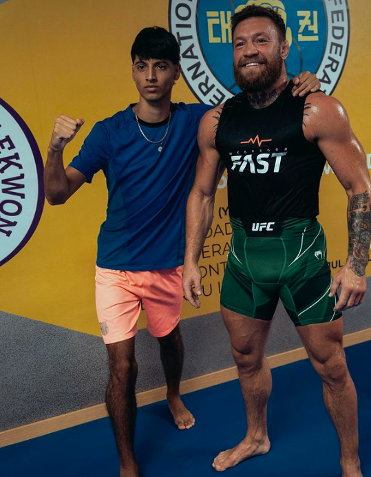Conor McGregor, Dee Devlin and a UFC ace take a family walk through Majorca.