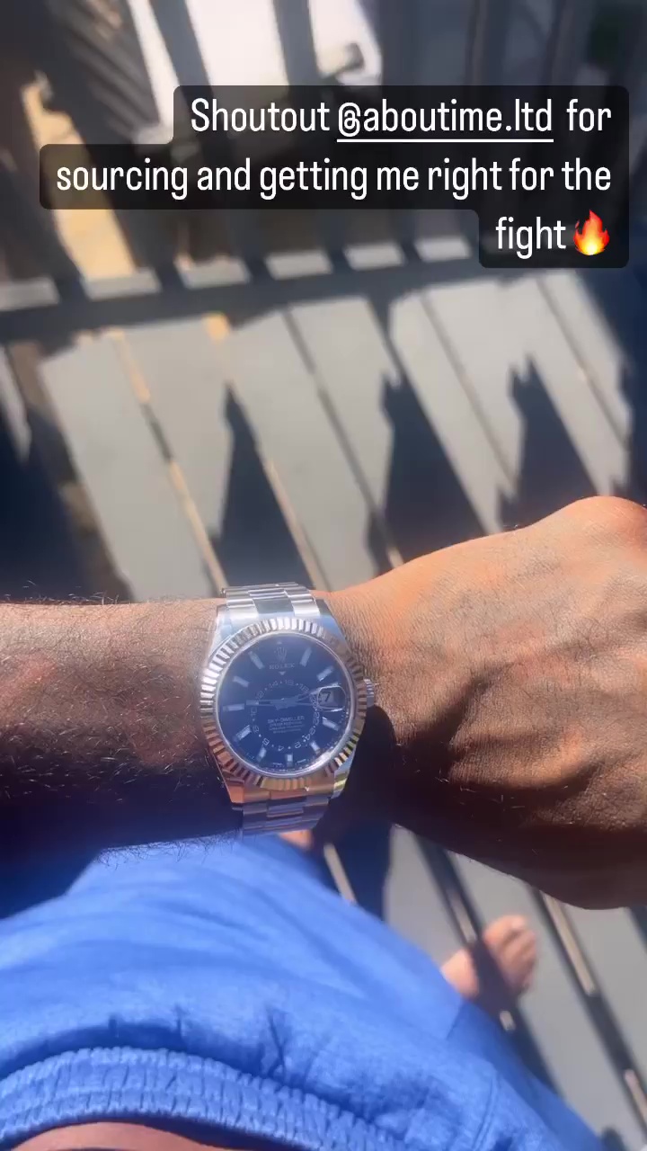 Amazing PS25k Rolex by Leon Edwards ahead of UFC 278 Title fight against Kamaru Uman