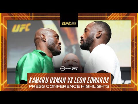 Kamaru Usman's and Leon Edwards’ best moments from the UFC 278 Press Conference
