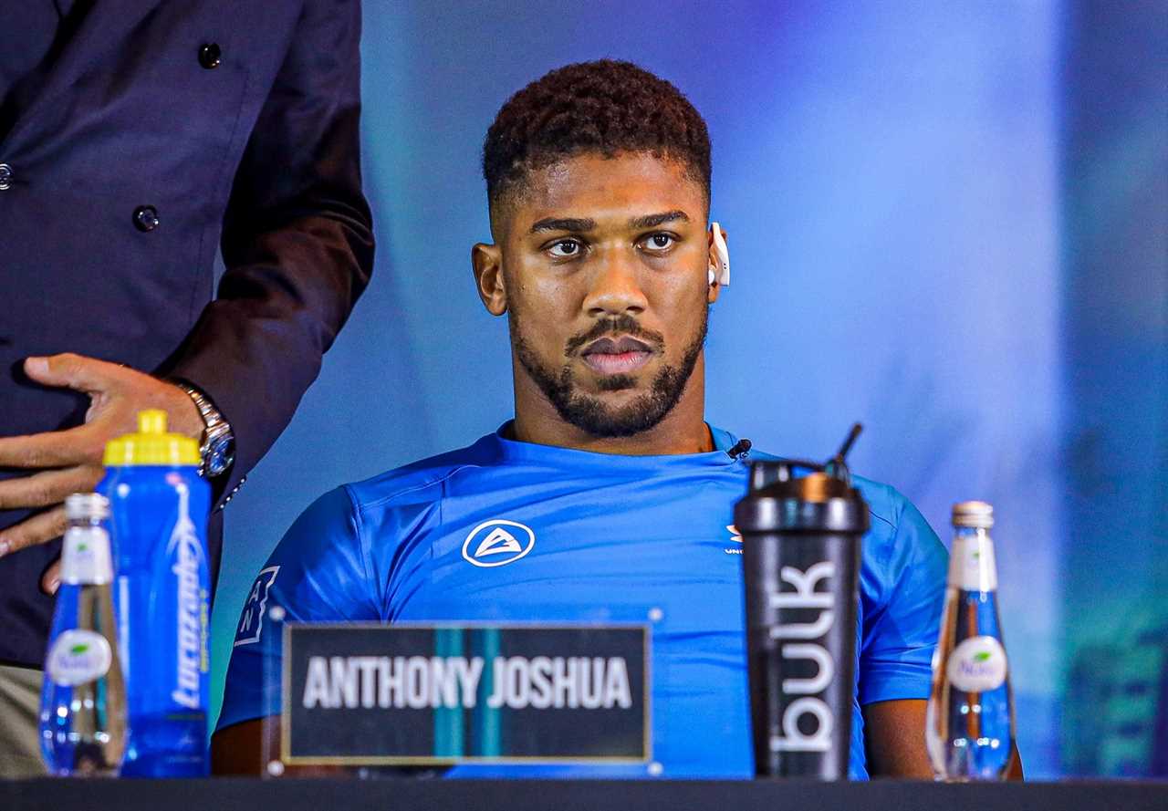 Anthony Joshua takes PS13million PAYCUT in bid to regain belts from Oleksandr Uzyk in second Saudi revenge operation