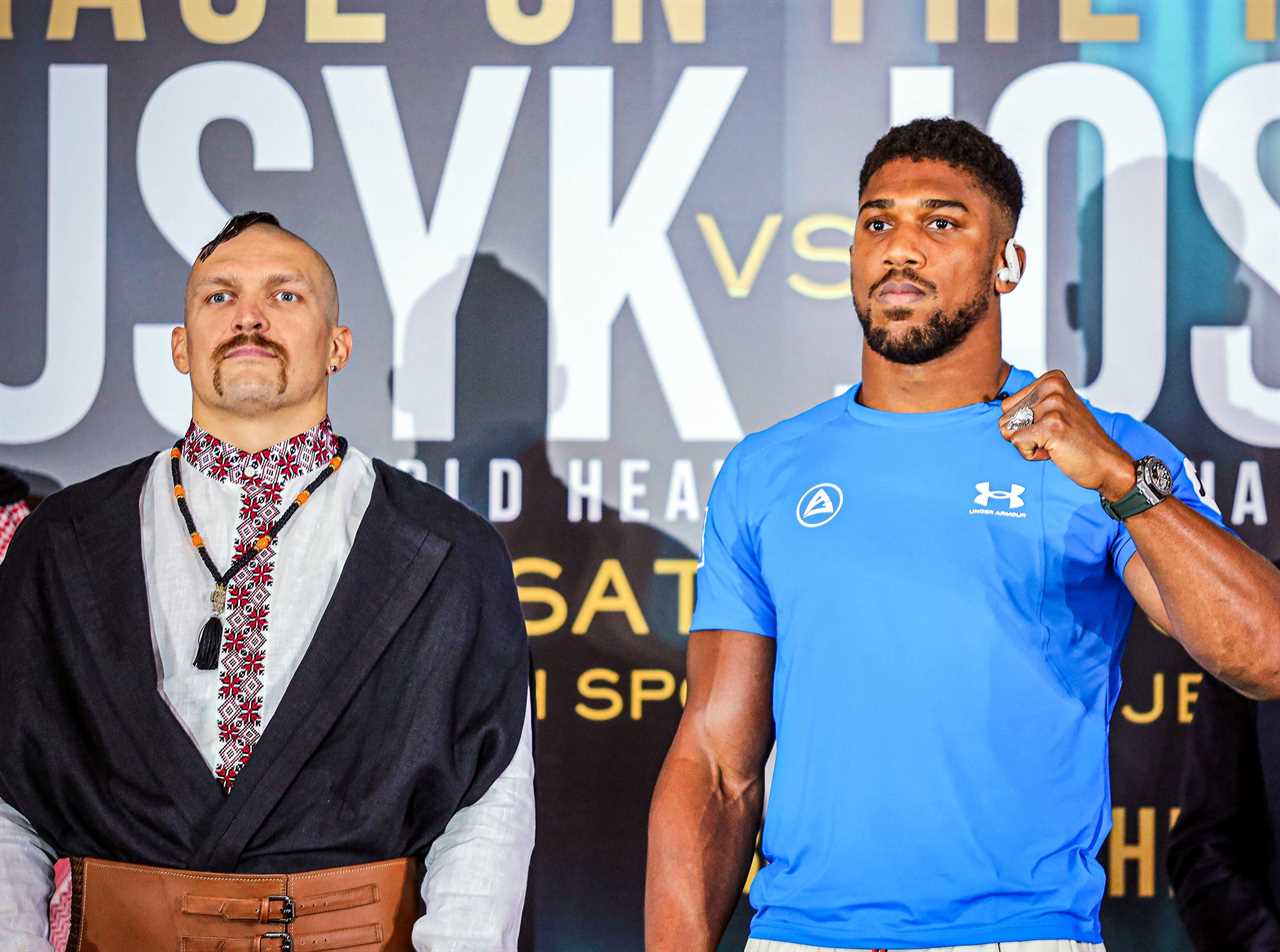 Anthony Joshua says he would like Denzel Washington or Idris Elba to play him in a biopic about his life, ahead of Usyk fight