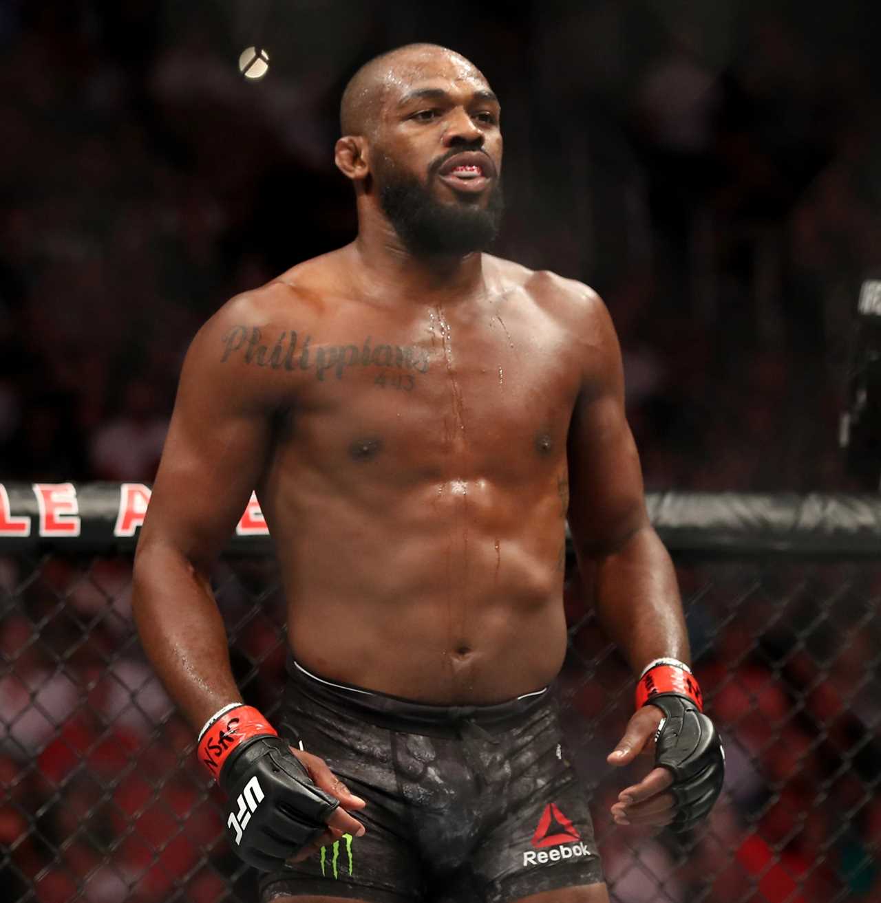 Jon Jones, UFC star, looks enormous after gaining weight to become a heavyweight