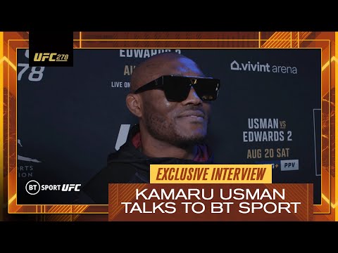 Kamaru Usman is nervous about his title defense against Leon Edwards UFC 278,