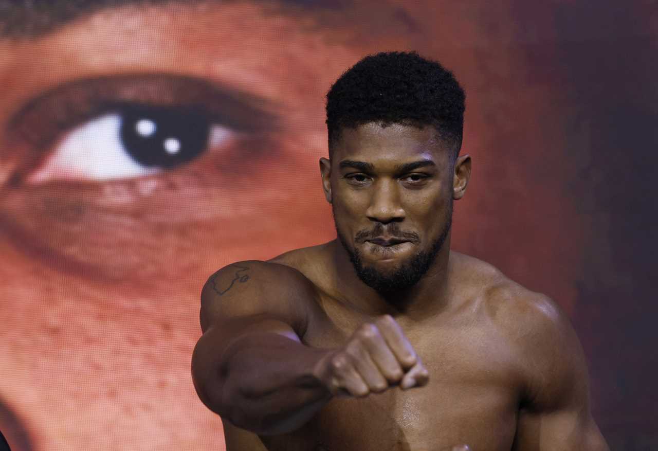 Joshua's carcass is being ate by fighters who want to be elite. The world will look bleak if Joshua loses, but Joshua is positive.