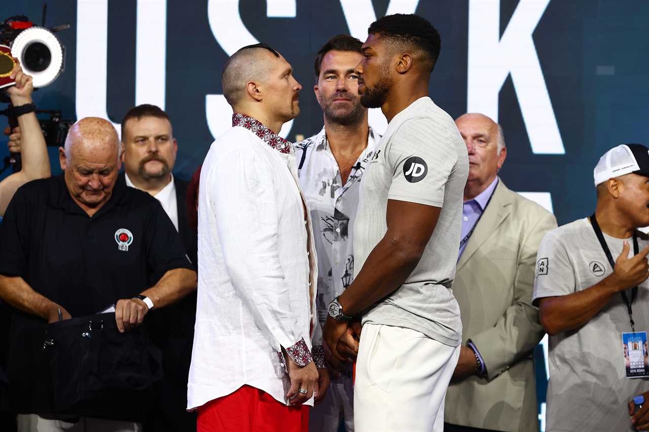 Joshua vs Usyk 2 EXACT ring time - What start time are the pair in the ring tonight?
