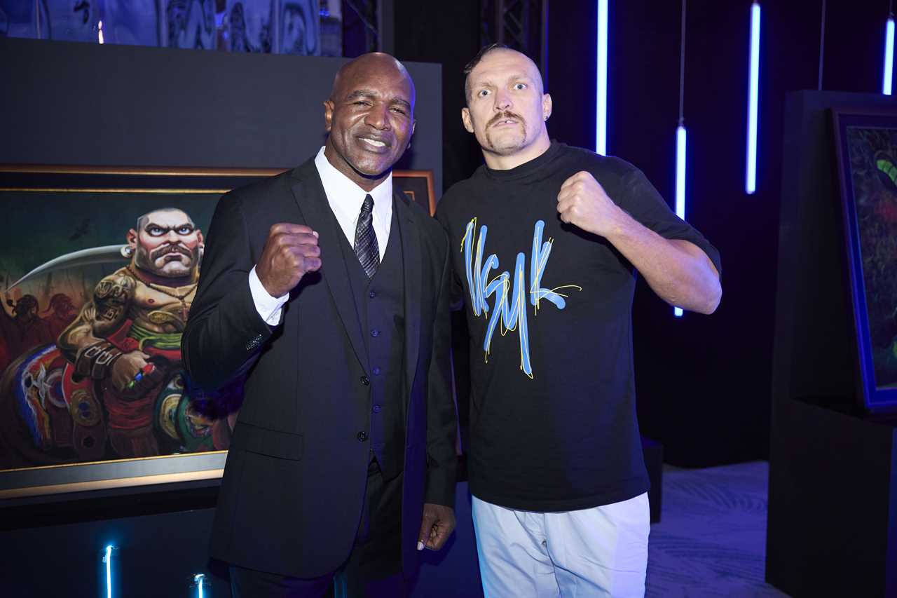 Inside Matchroom's gala dinner with Holyfield and Chisora for Anthony Joshua vs Oleksandr Uzyk
