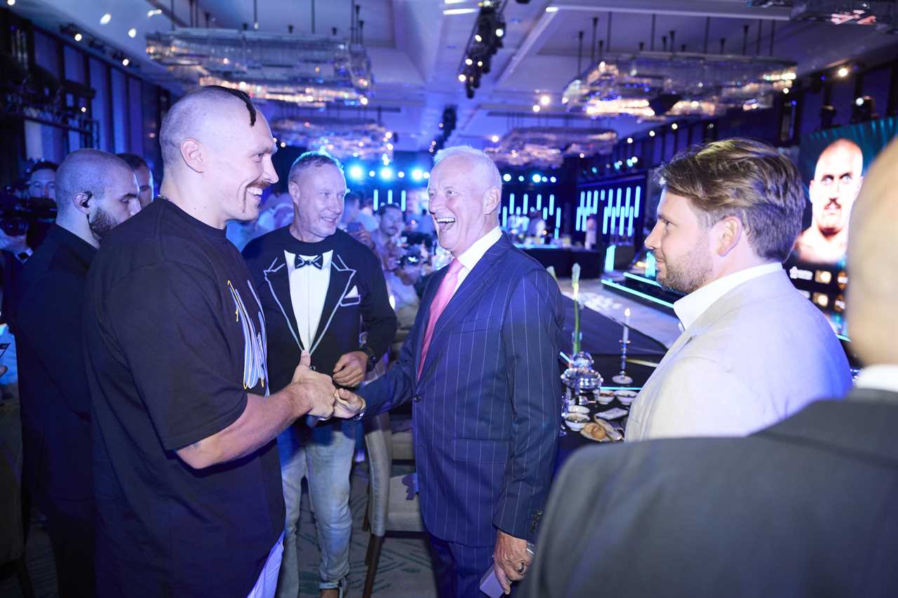 Inside Matchroom's gala dinner with Holyfield and Chisora for Anthony Joshua vs Oleksandr Uzyk