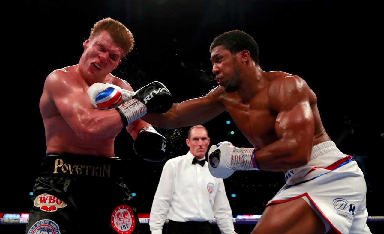 Anthony Joshua switches gloves to Oleksandr Usyk fight, and picks heavy-hitting couple despite negative omen