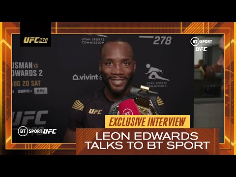 I am proud of myself! After becoming UFC Champion, Leon Edwards is emotional!