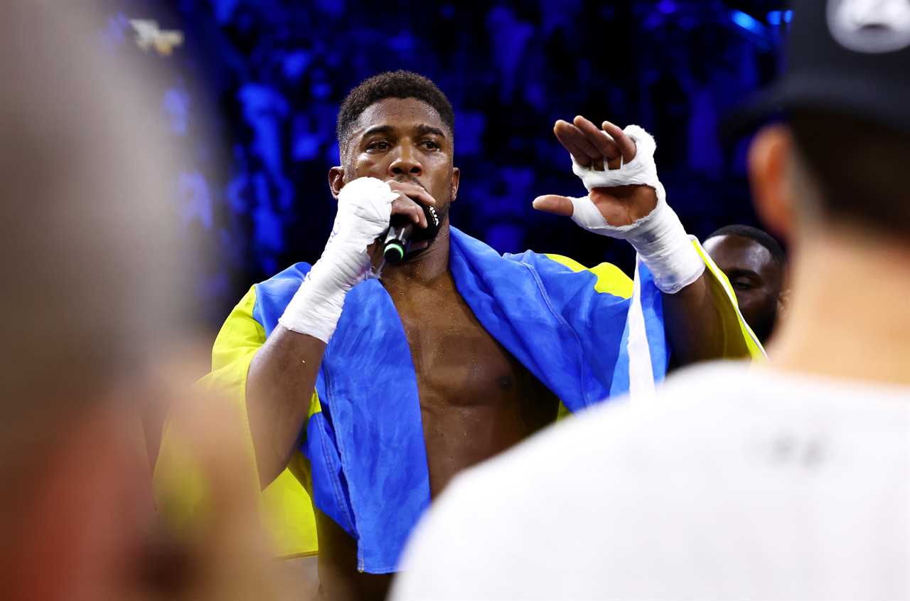 Sky Sports has to apologize after Anthony Joshua dropped FIVE F-bombs during an emotional speech following Oleksandr Usyk's defeat