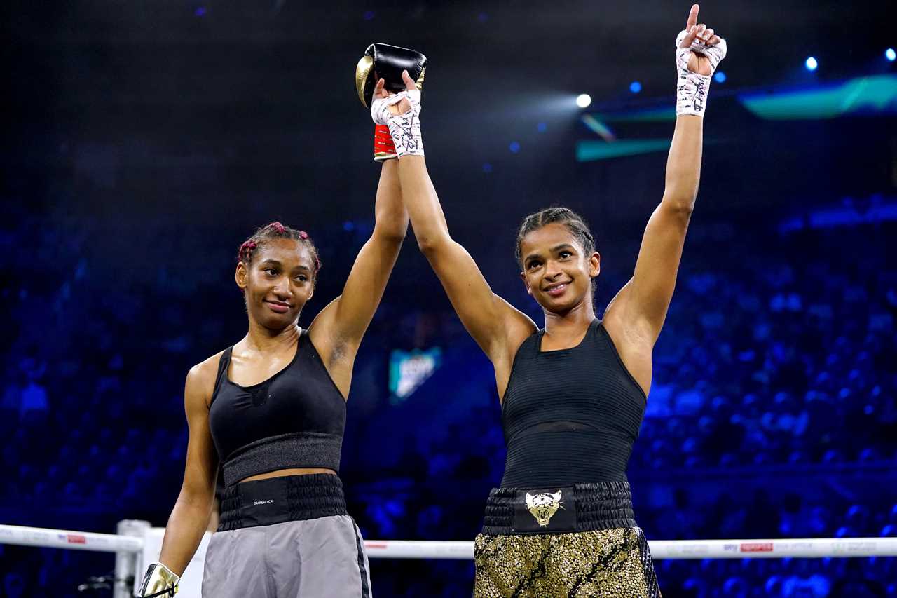 Watch the history-making female boxer Ramla Ali win a brutal first round KO against Oleksandr Usyk.