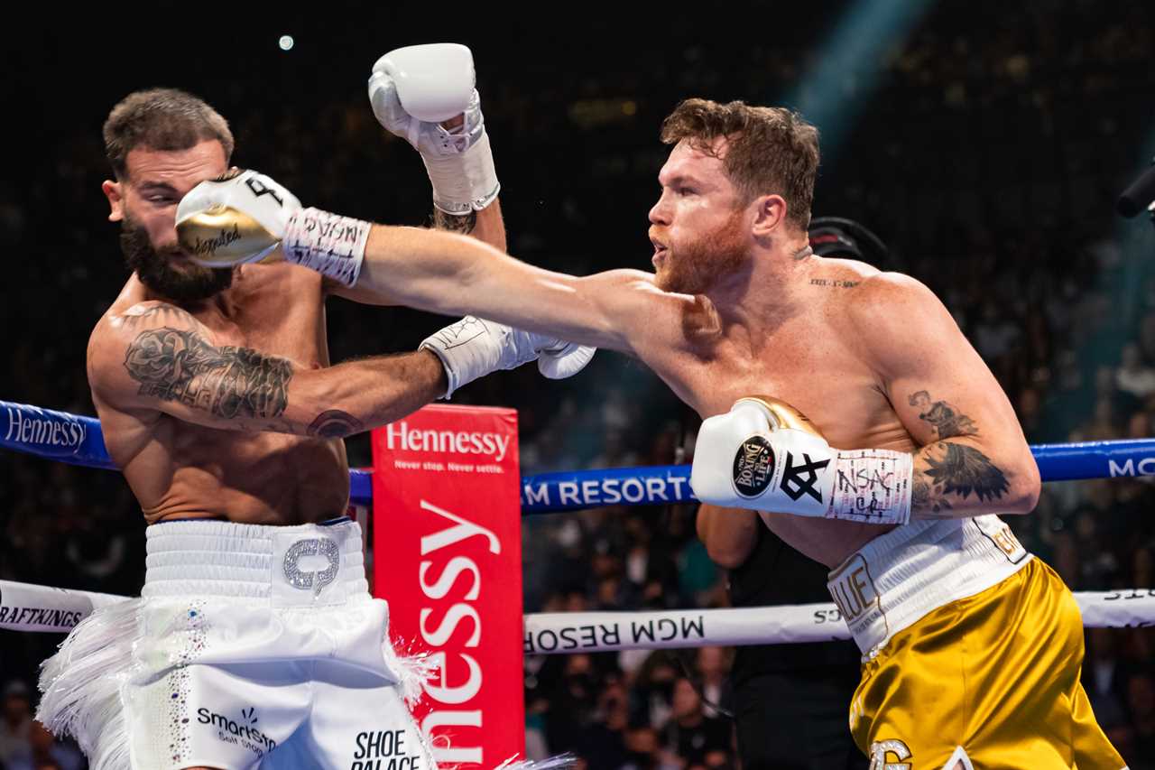Caleb Plant was so confident that Canelo Alvarez would beat him, he had 'undisputed' written on his gloves before he won the belts