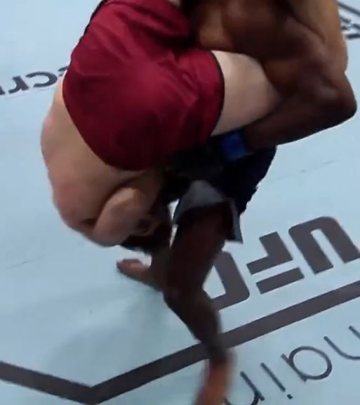 Darrius Flowers creates a tombstone for the 'Undertaker on Dana White’s Contender Series.