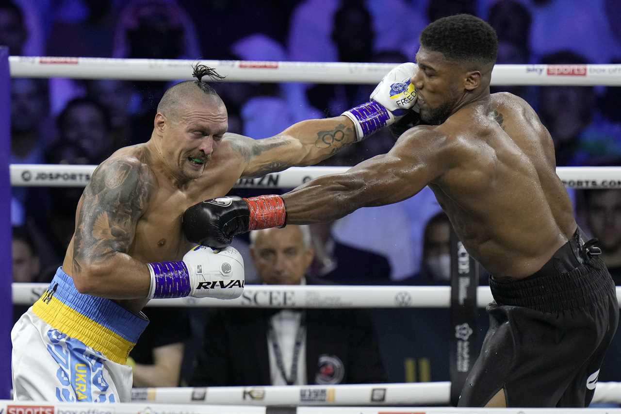 In spite of tactic change, Anthony Joshua did not throw as many punches at Oleksandr Uzyk in the rematch.