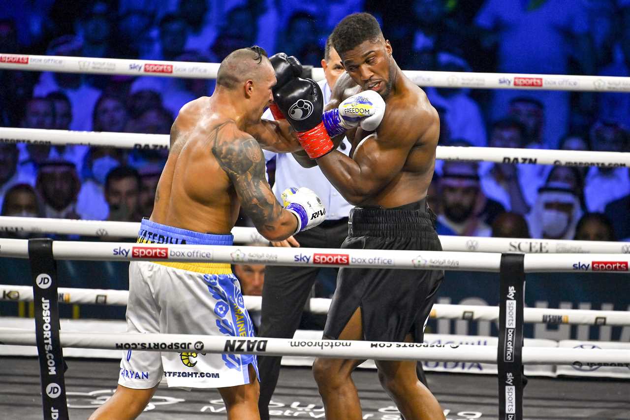 In spite of tactic change, Anthony Joshua did not throw as many punches at Oleksandr Uzyk in the rematch.