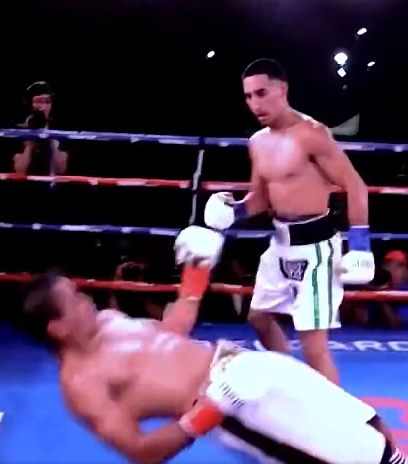 Boxer knocks out opponent with a 'dirty but legal’ sucker punch, leaving boxers and fans divided over whether the move is fair.