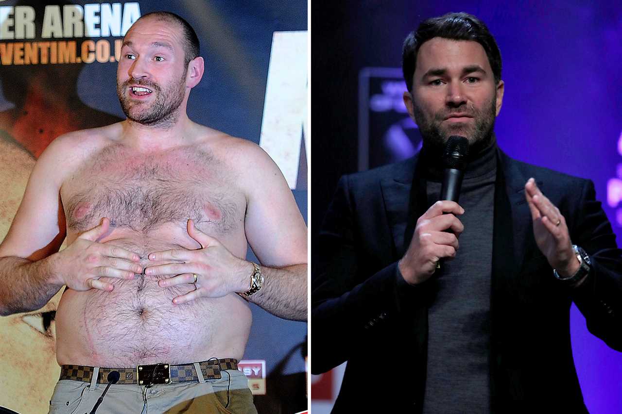 Eddie Hearn turned down the chance to sign Tyson Fury, because Gypsy King was so obese during talks in Monaco