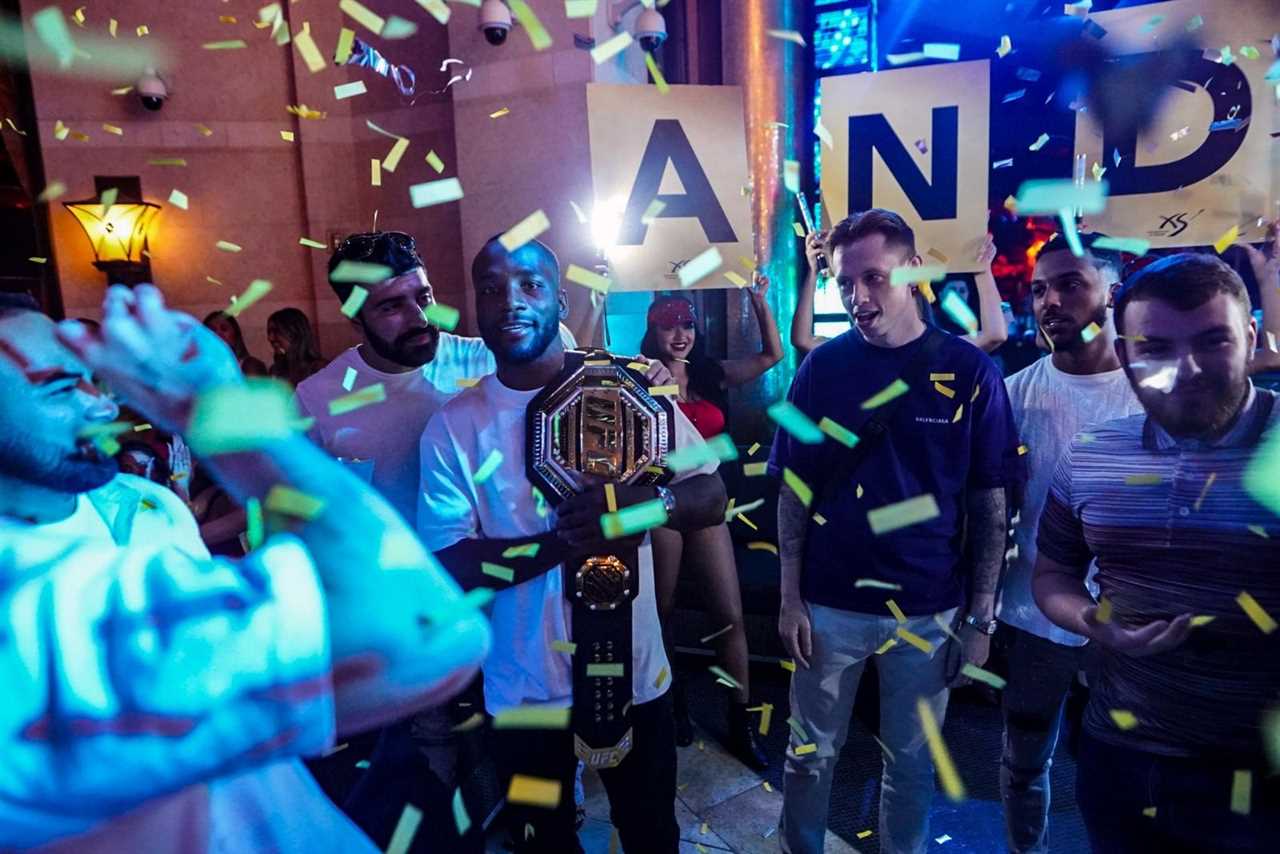 Leon Edwards in Las Vegas after the UFC 278 KO Kamaru Usman, before Brit's triumphant return home