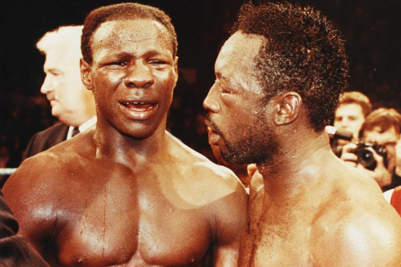 Chris Eubank's fight against Nigel Benn was so brutal that he had to weed blood for a week, according to his coach.