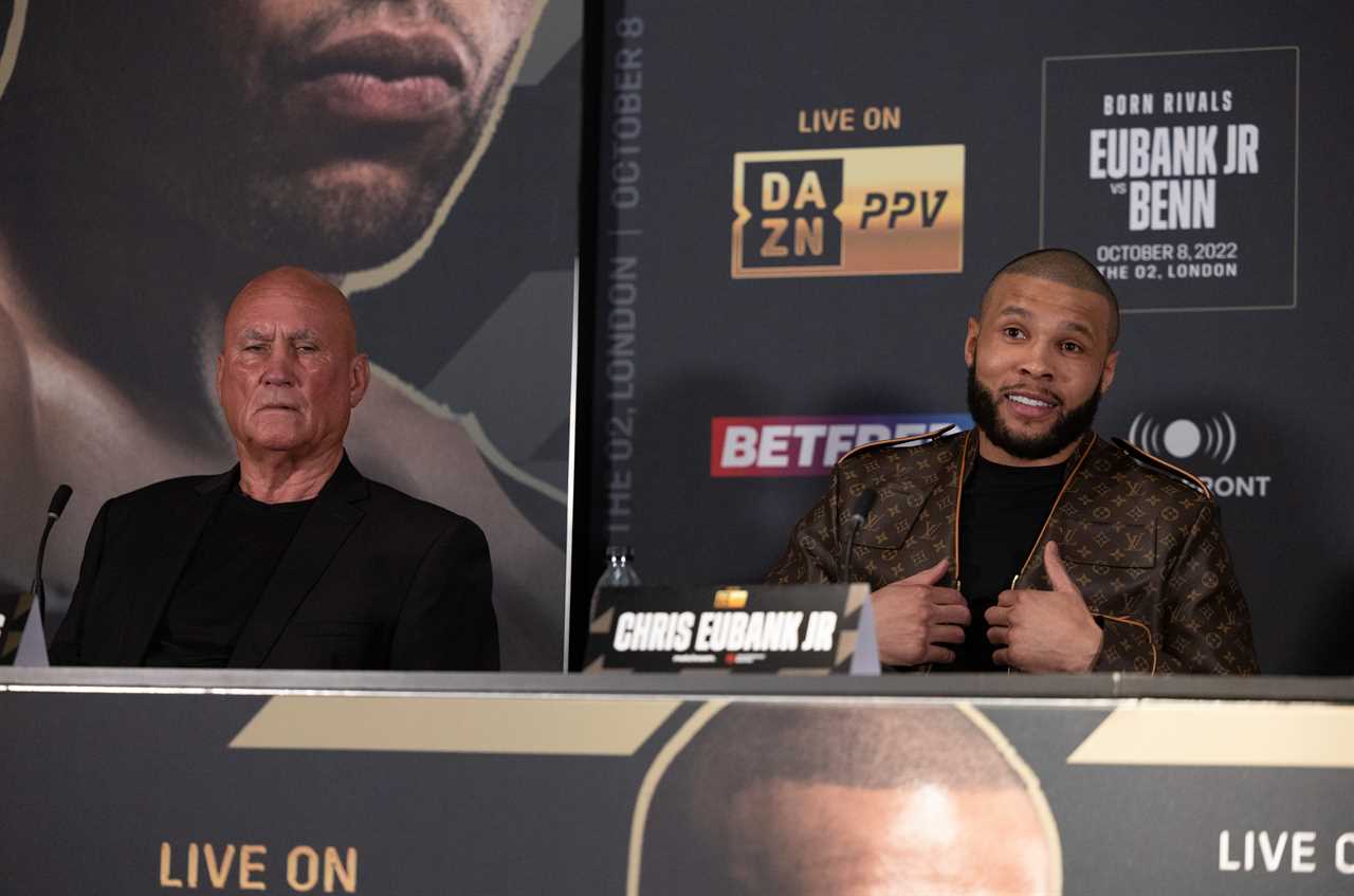 Chris Eubank Jr. has 'beaten up HEAVYWEIGHTS’ in sparring, as his mentor said that he must be 'protective of Conor Benn's ref.