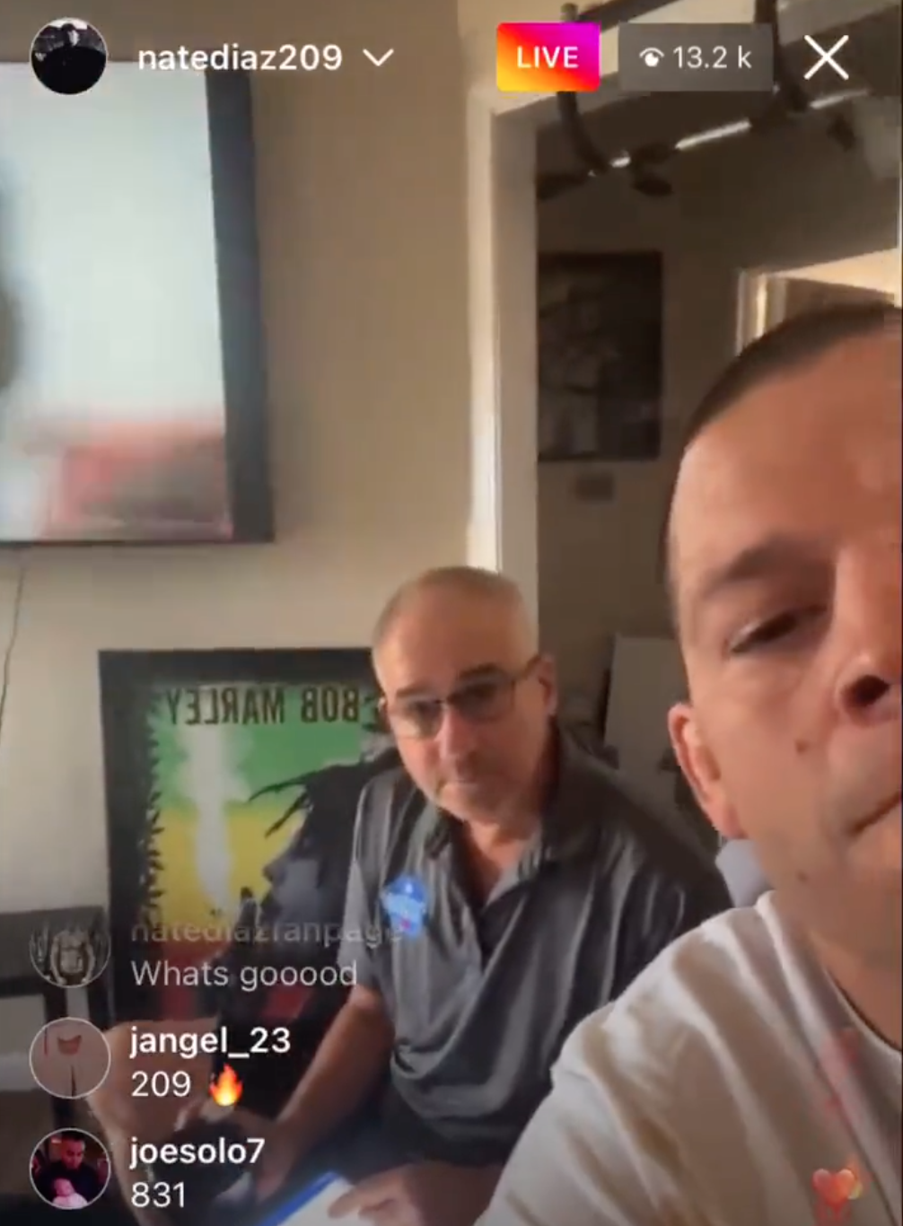 UFC champ Nate Diaz smokes marijuana in front of a drug tester. Tell him to f***ing sucka d ***' and get out of his house