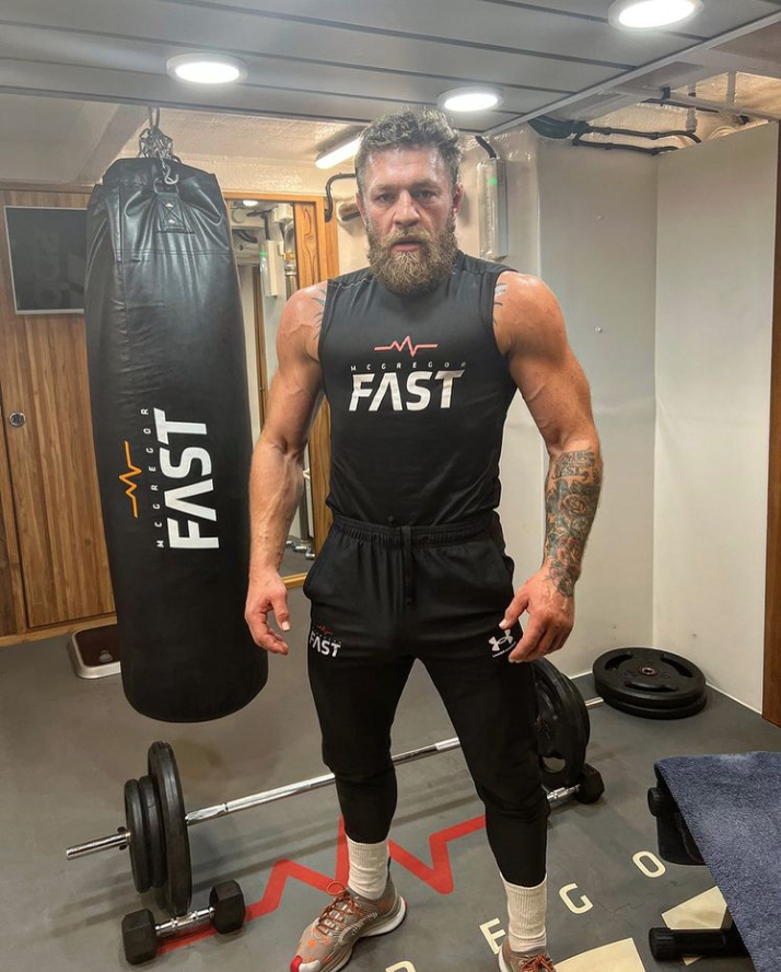 PICTURED CONOR McGREG demonstrates incredible body transformations in the gym as UFC star Conor McGregor prepares for Hollywood breakthrough