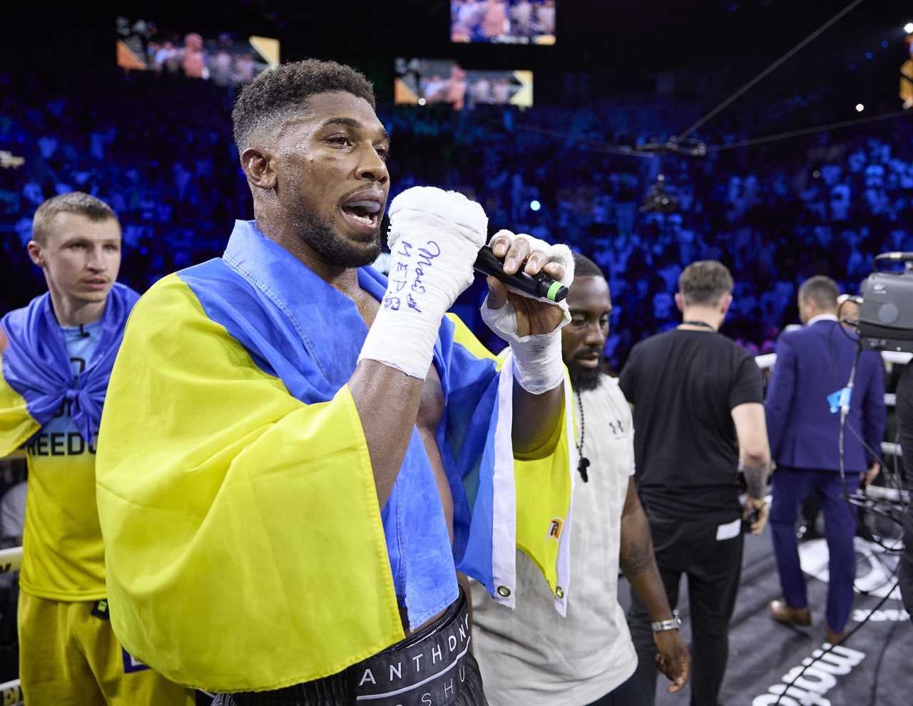 Eddie Hearn says stopping Anthony Joshua's rant following Usyk loss would have sparked an 'riot' while defending Brit's passion