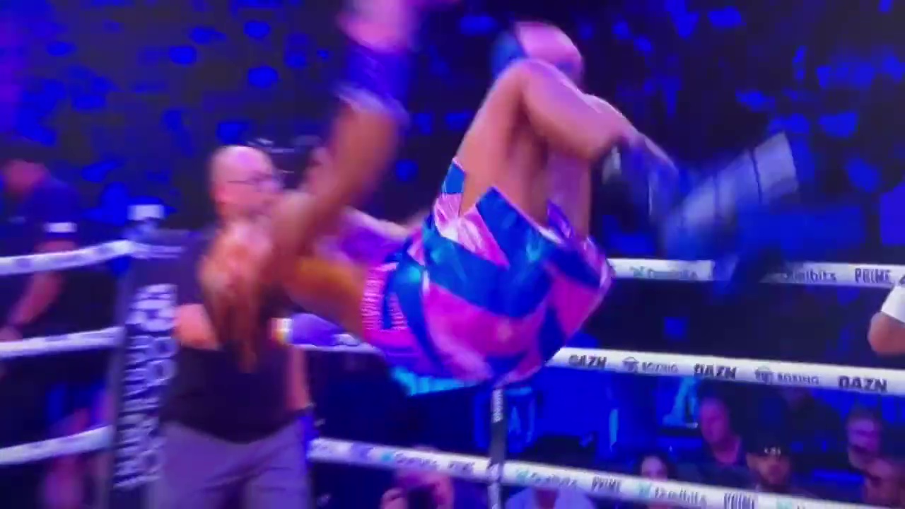 Deen the Great laughably FACE PLANT while celebrating his win on KSI's undercard