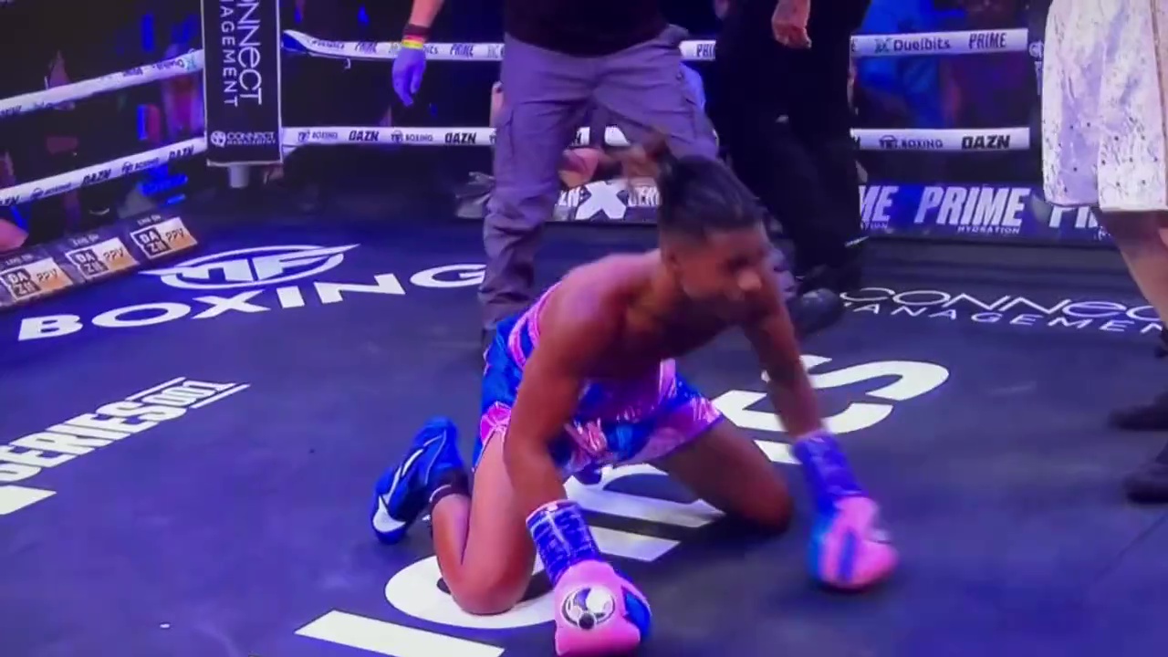 Deen the Great laughably FACE PLANT while celebrating his win on KSI's undercard