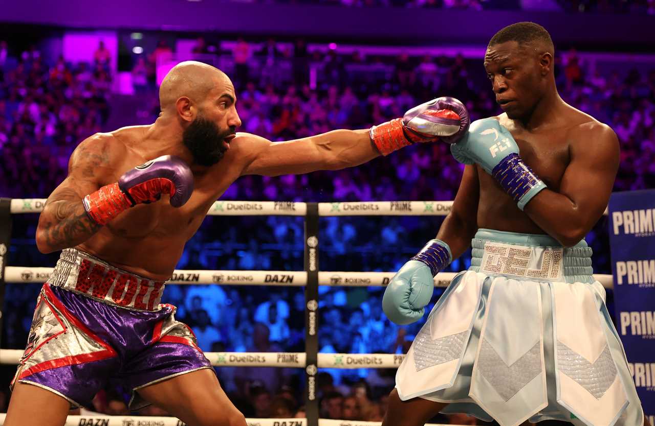 KSI's brother Deji leaves foey with a disfigured face after a brutal fight on O2 Undercard