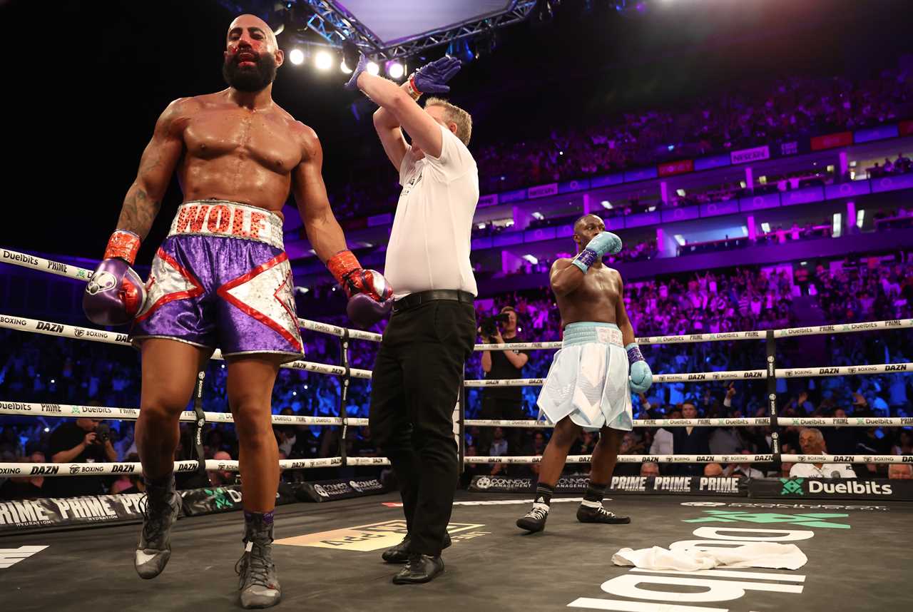 KSI's brother Deji leaves foey with a disfigured face after a brutal fight on O2 Undercard