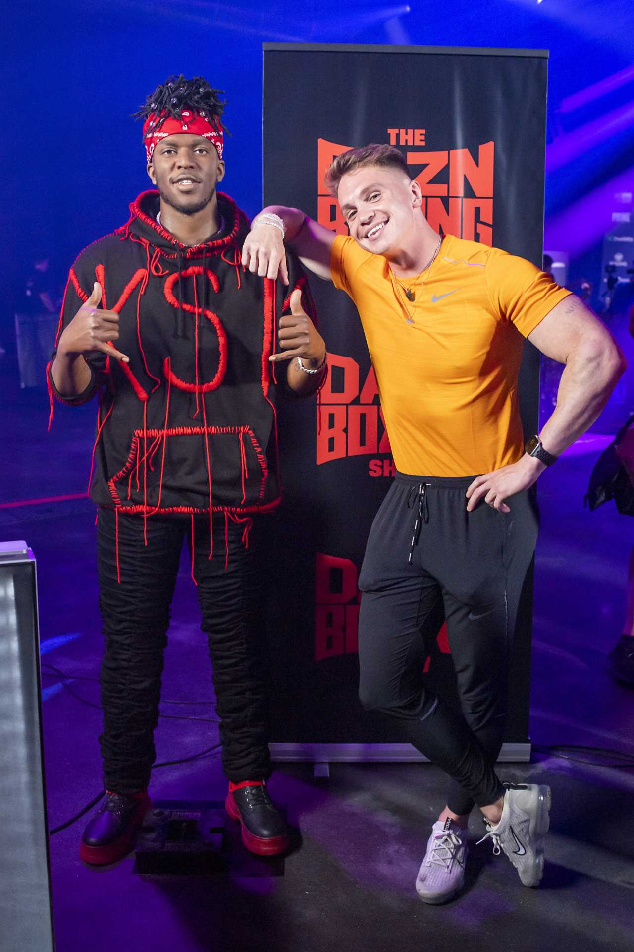 KSI calls Joe Weller to fight for the THIRD time in one night, after security broke up the pair during a fiery face-off