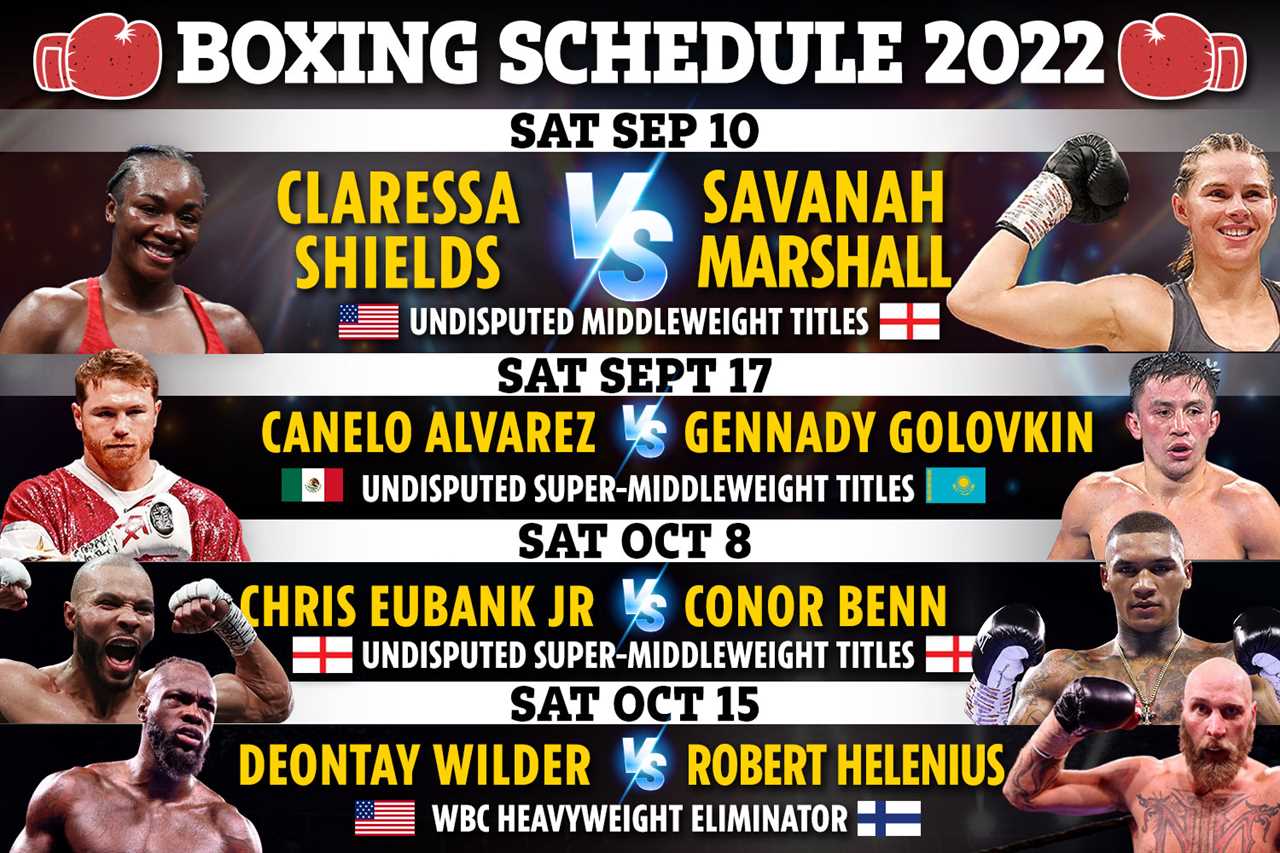 Boxing schedule 2022 - Results and upcoming fights, including Eubank Jr. vs Benn, Floyd Mayweather, & Jake Paul NEXT bouts