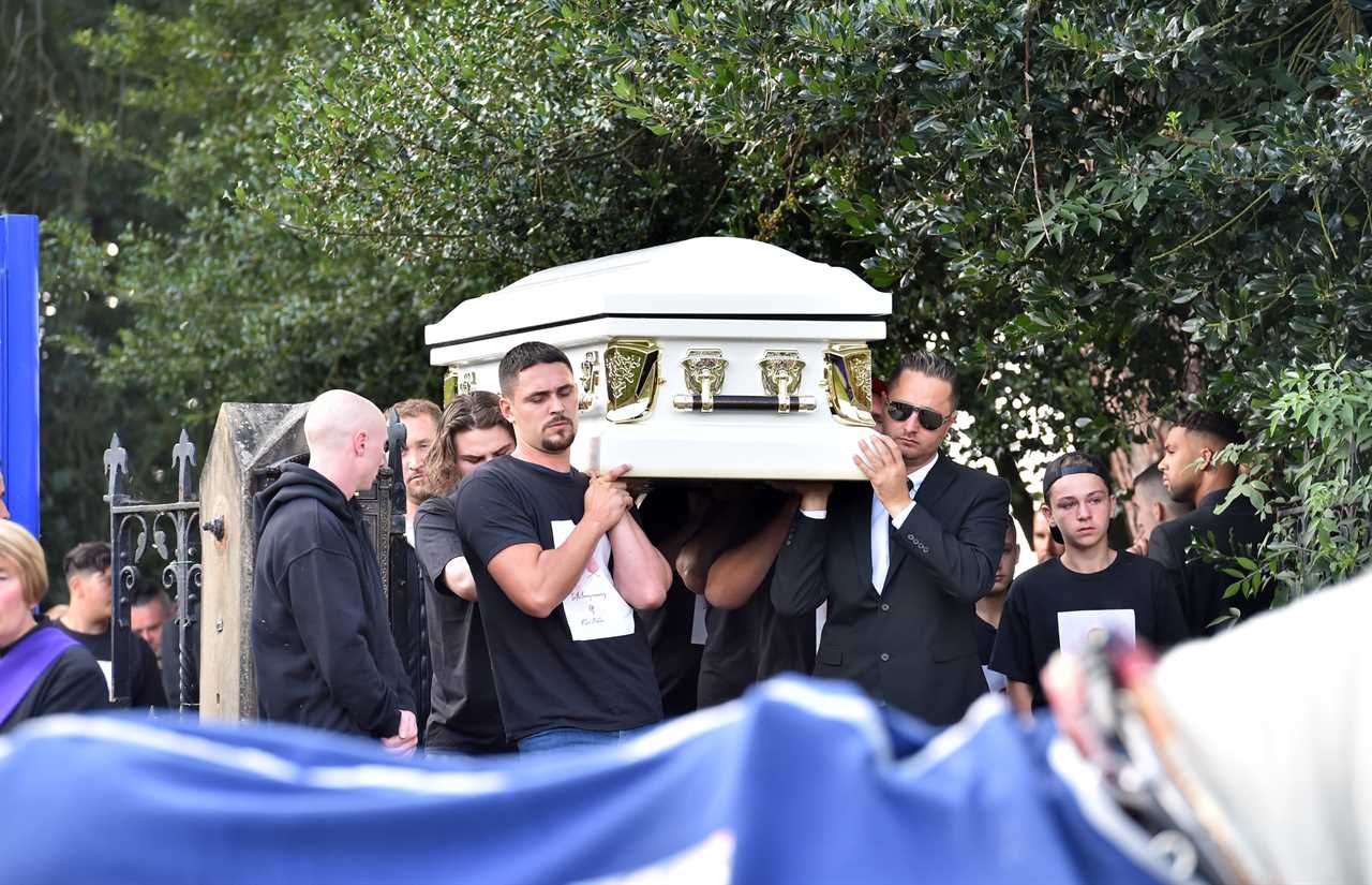 Mourners gather after Tyson Fury's cousin Rico Burton, 31, was stabbed to death