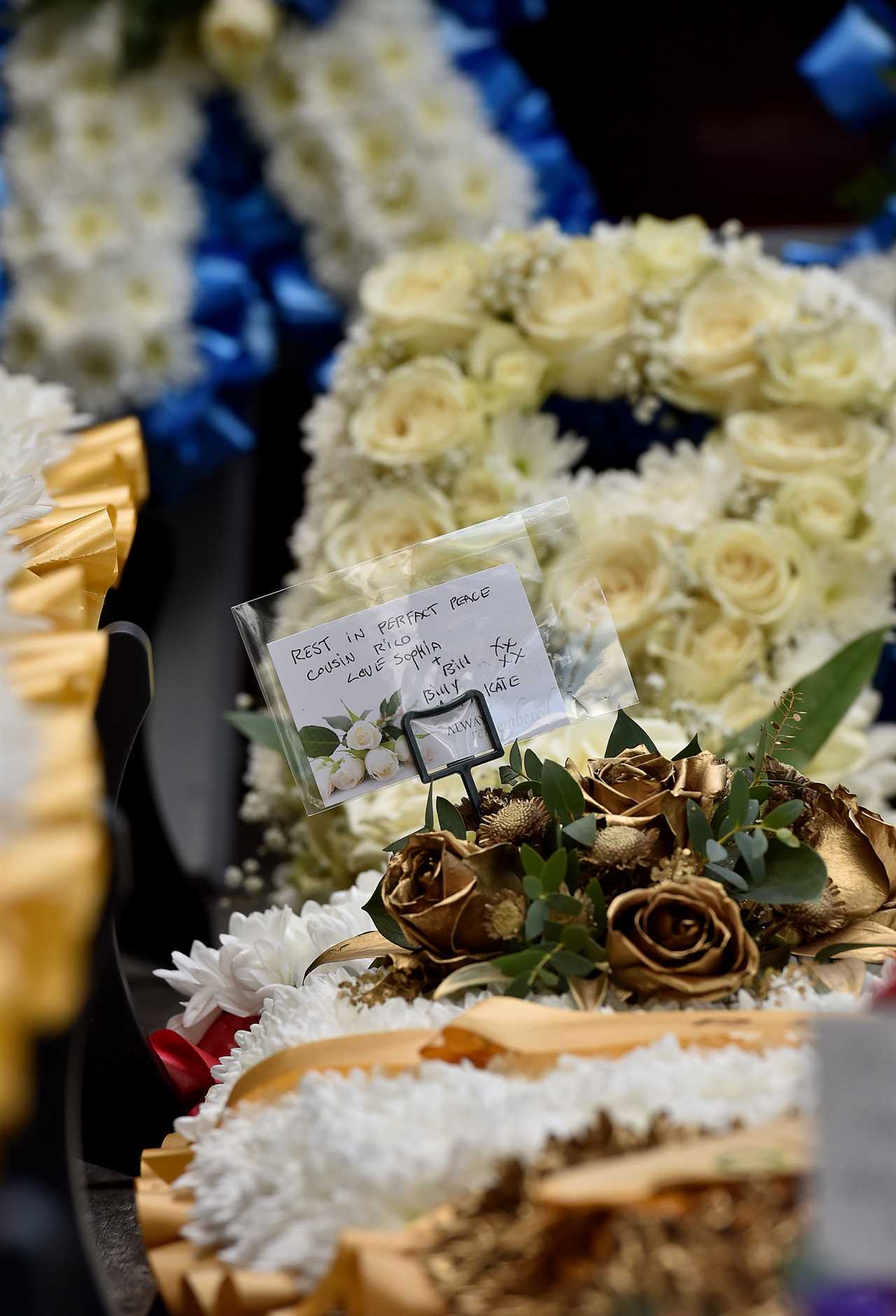 Mourners gather after Tyson Fury's cousin Rico Burton, 31, was stabbed to death