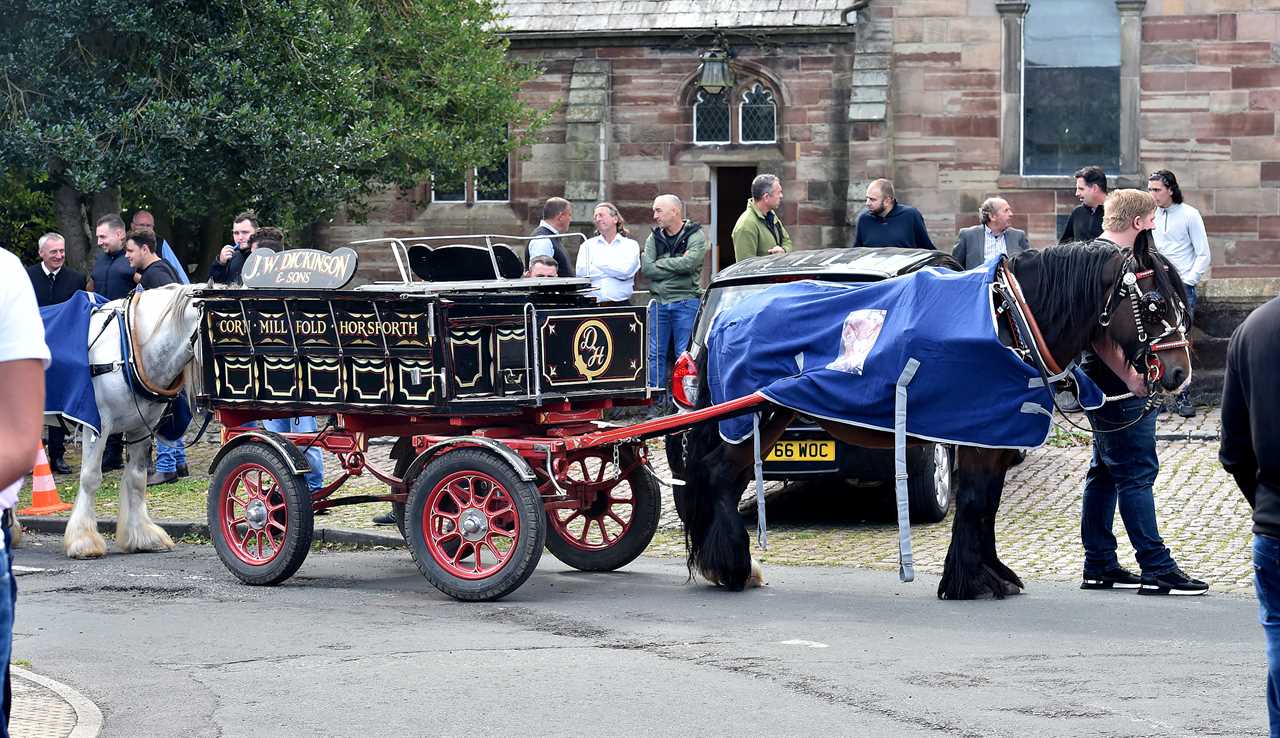 Mourners gather after Tyson Fury's cousin Rico Burton, 31, was stabbed to death