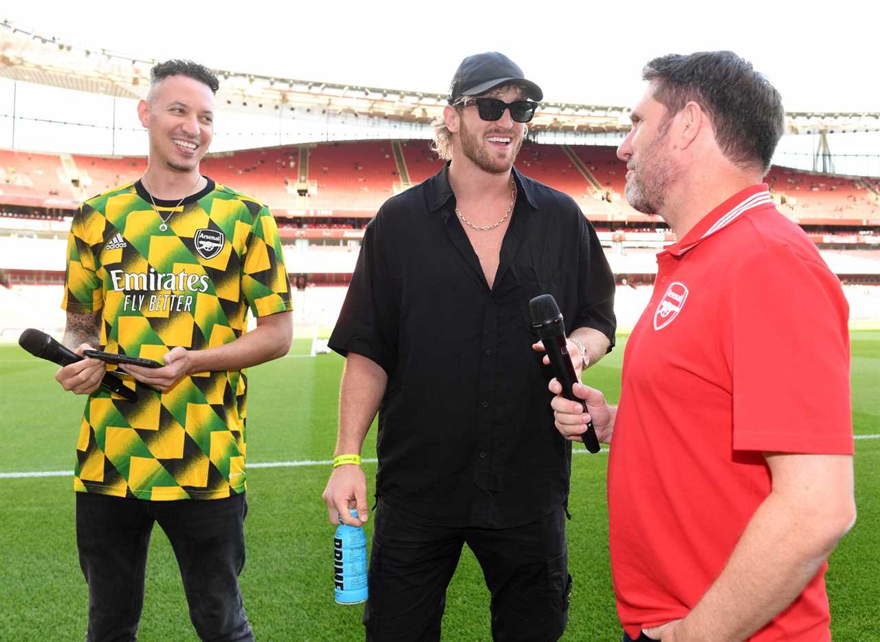 KSI has a suite at Arsenal’s Emirates with a punch machine in it... but Logan Paul’s security punched it SO hard it BROKE