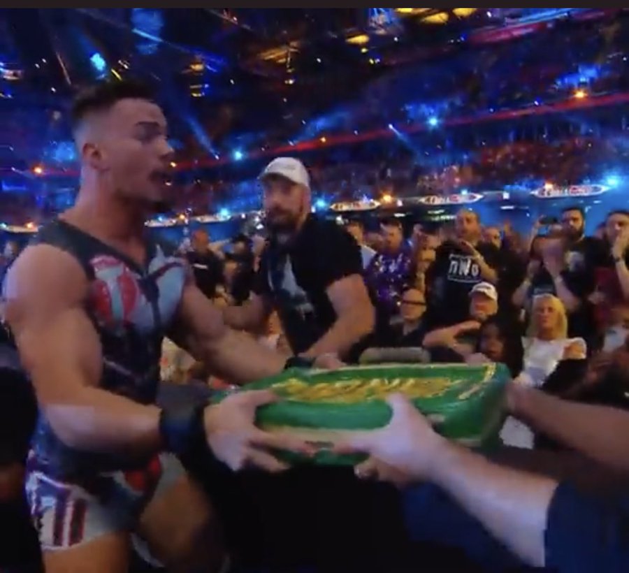 Fans are all saying the same thing when Tyson Fury knocks Theory out at WWE's Clash at the Castle, before Drew McIntyre sings with them