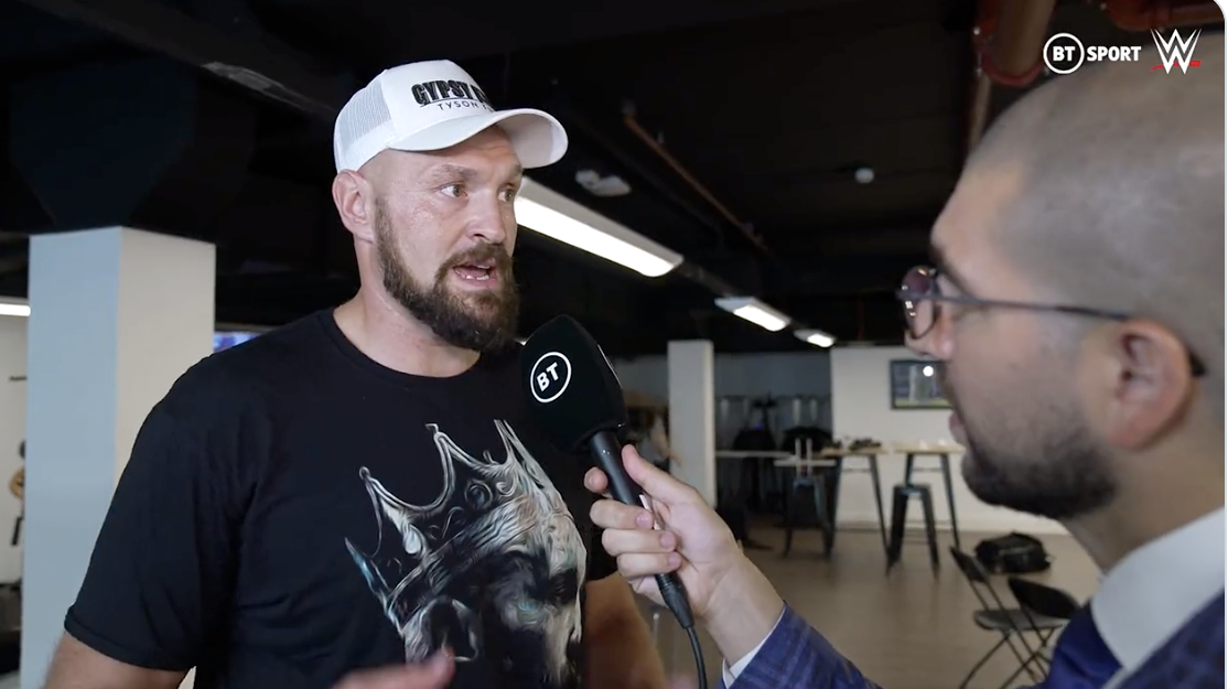 After knocking out WWE star Theory, Tyson Fury sends X-rated message: Find your balls!