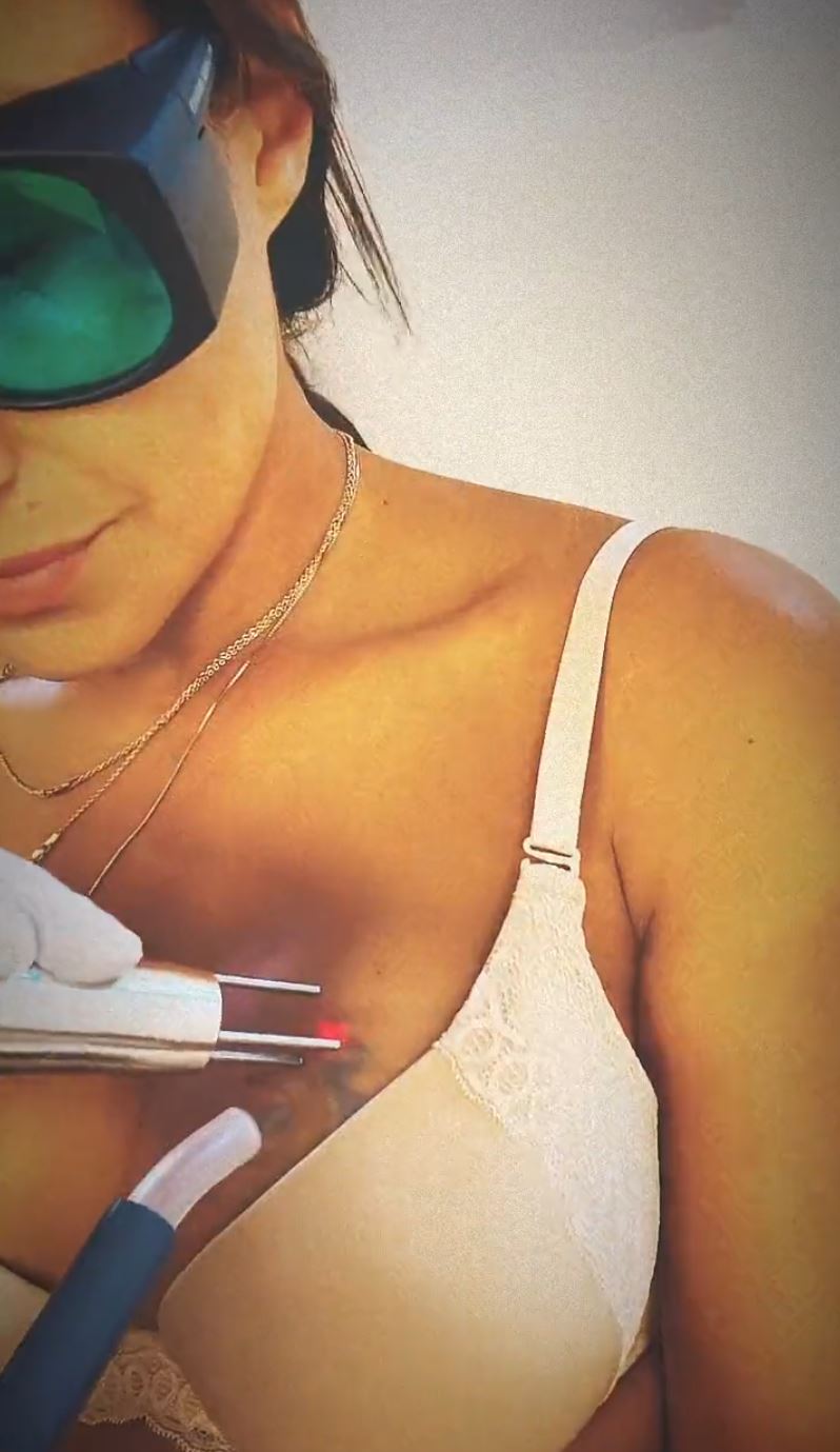 Stupid t***y tattoo - Ex-UFC stunner Pearl Gonzalez spends PS9k on boob inking