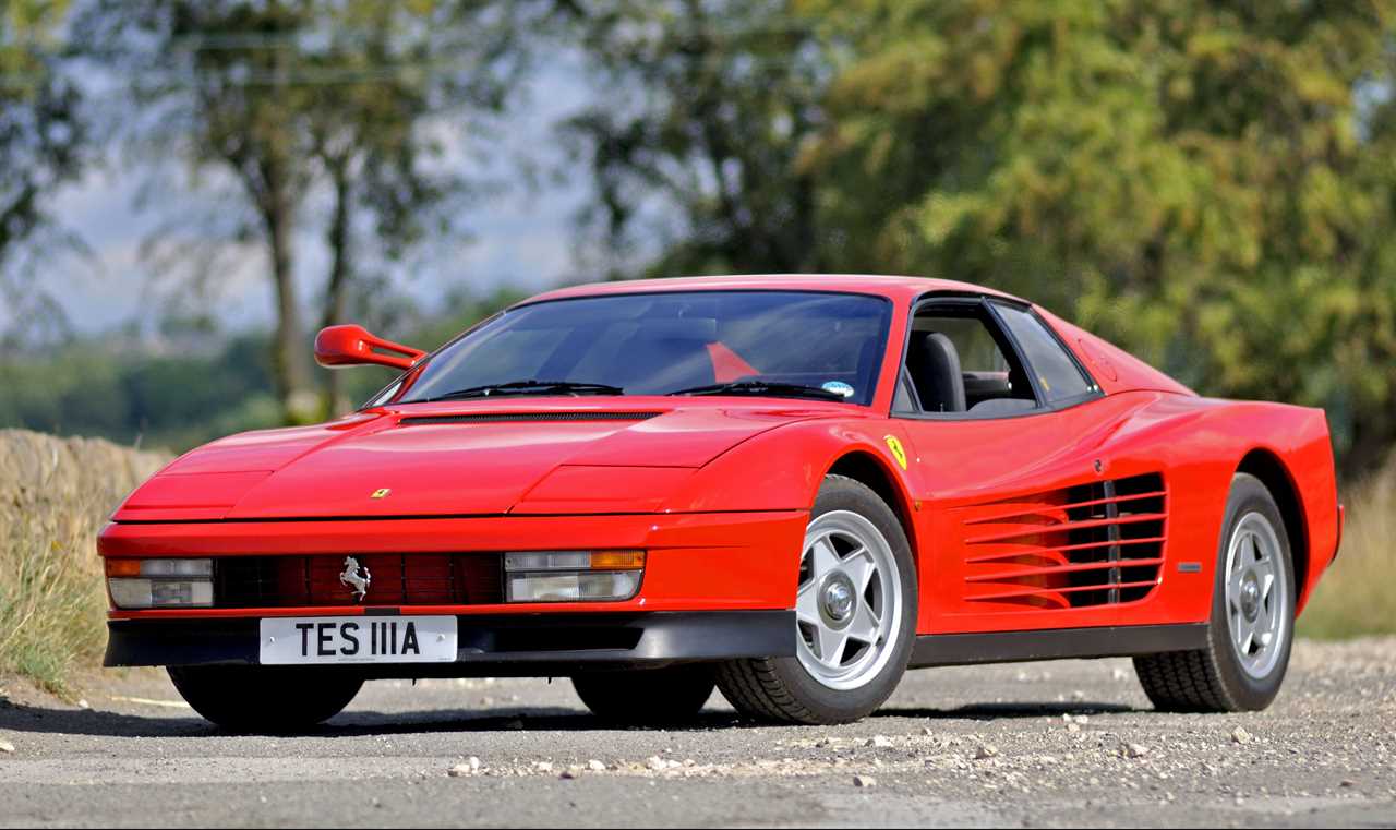 The Ferrari Testarossa was White's dream car