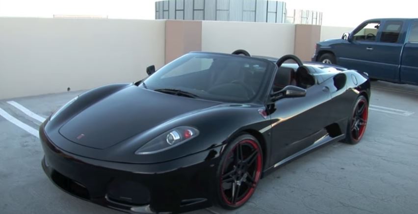 Whites £210k black Ferrari Spider F430