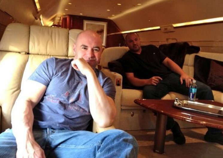 Inside White's Bombardier private jet