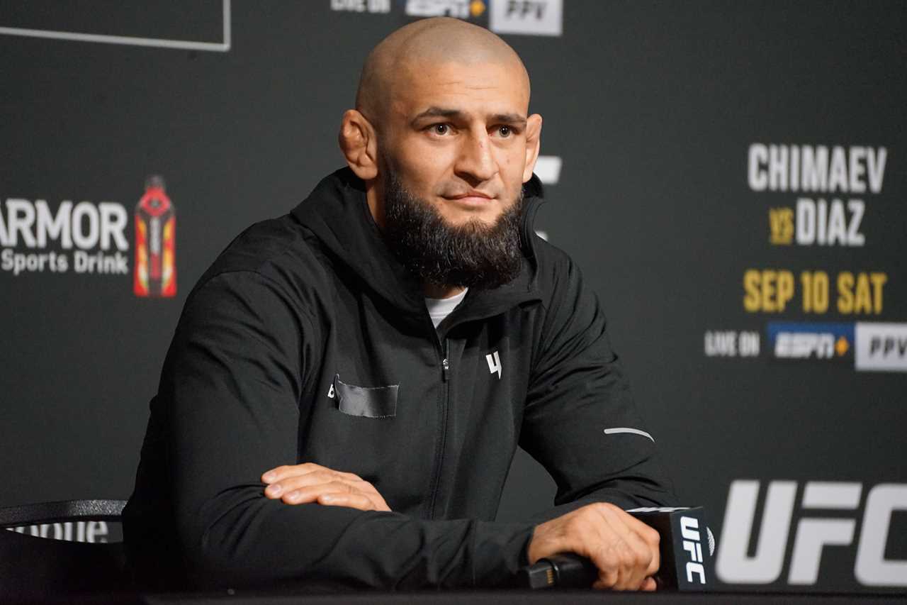 Khamzat Chimaev, Nate Diaz opponent, gets into a brawl backstage at UFC event, forcing Dana White to cancel.