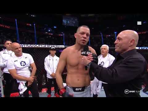 Interview with Joe Rogan, Nate Diaz after fight at UFC 279
