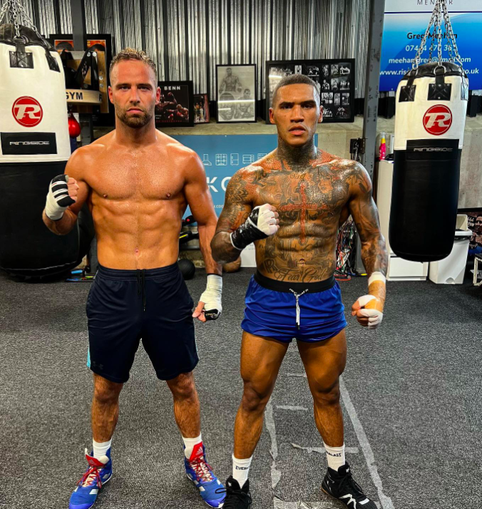 Conor Benn looks RIPPED following a 10-round sparring session, as he mocks Chris Eubank Jr. for having 'daddy problems'