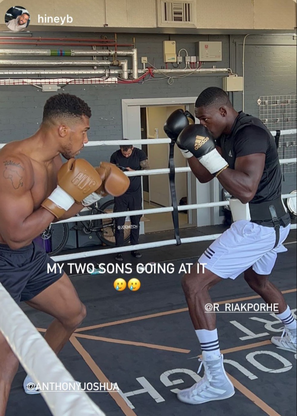 Anthony Joshua is already back sparring and training, as he closes in to the Battle of Britain fight against Tyson Fury