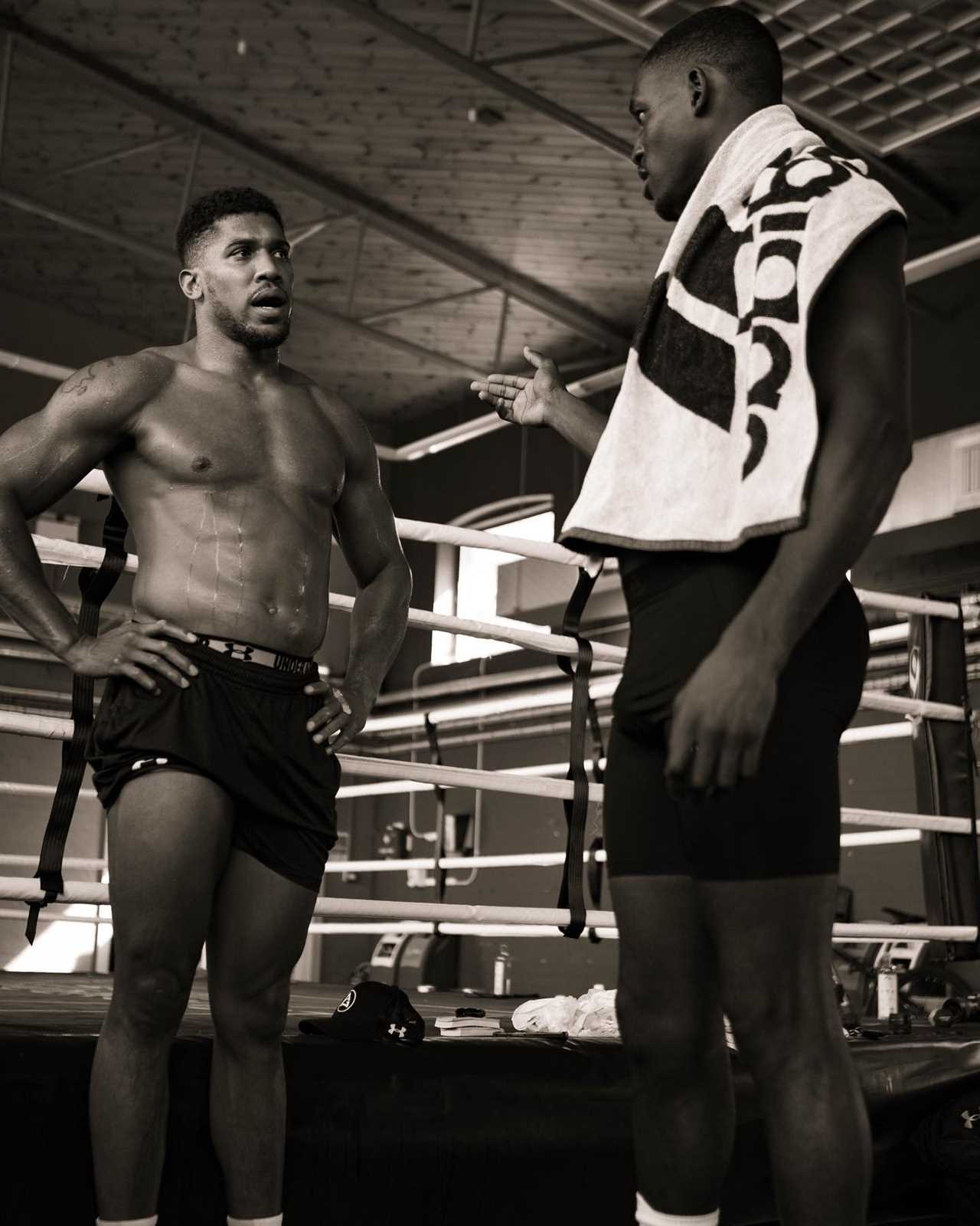 Anthony Joshua is already back sparring and training, as he closes in to the Battle of Britain fight against Tyson Fury