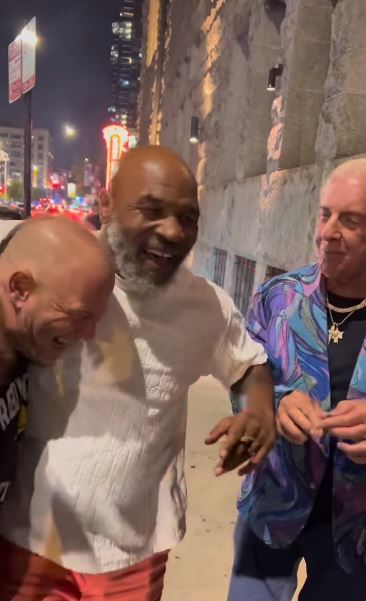 Best clip I've ever watched - Mike Tyson, Ric Flair and WWE legend Ric Flair smoke together, leaving fans in stitches