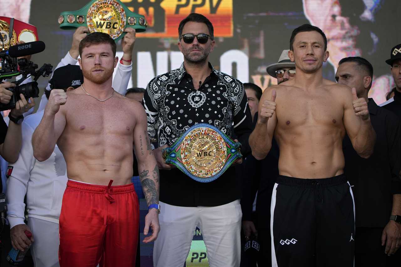 Canelo vs Golovkin 3. Weigh-in shock: Triple G, the underdog, weighs in HEAVIER that his Mexican foe before taunting her